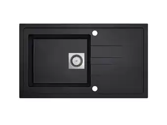 Hubo Van Marcke go Molto spoelbak 86x50 cm zwart aanbieding
