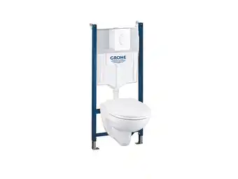 Hubo GROHE ophang WC-pack met duwplaat aanbieding
