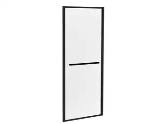 Hubo Allibert Lonso douchewand 90x200 cm helder glas zwart aanbieding