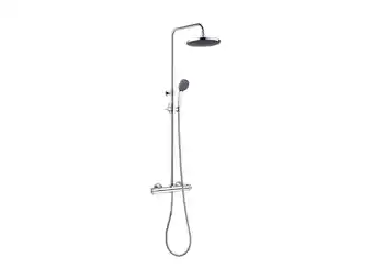 Hubo Sanimar Niagara Premium douchezuil rond met thermostaatkraan chroom aanbieding
