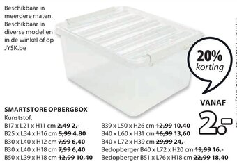 Jysk Smartstore Opbergbox aanbieding