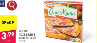 ALDI Pizza salame 390 g aanbieding