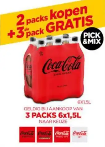 BelBev Coca-Cola 3 PACKS 6x1,5L aanbieding