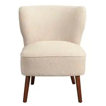 Fauteuil Lexi - stof Teddy crème