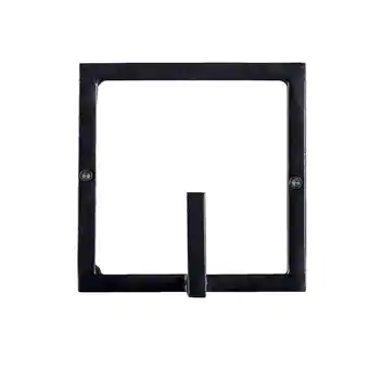 Leen Bakker Wandhaak Aken 1 haak - zwart - 12x12x8 cm aanbieding