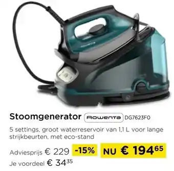 Stoomgenerator RowenT D6762SFO