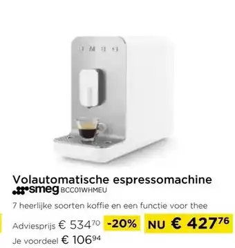 Volautomatische espressomachine