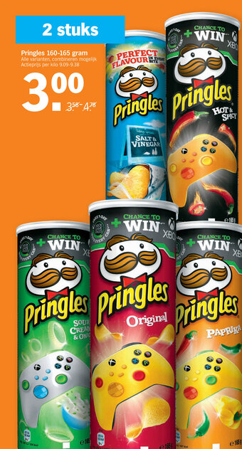 Albert Heijn Pringles 160-165 gram aanbieding