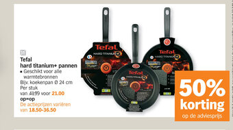 Tefal hard titanium+ pannen