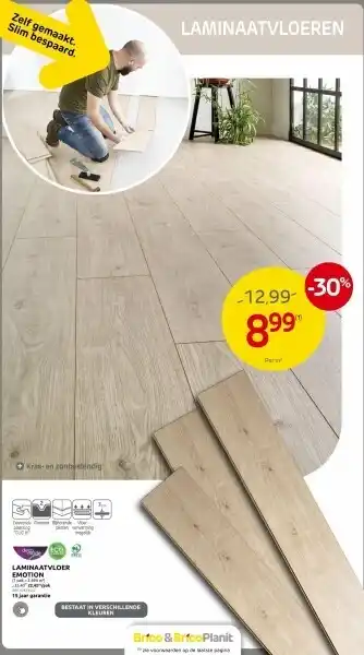 Brico LAMINAATVLOER EMOTION aanbieding
