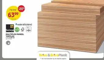 Brico MULTIPLEX-PANEEL TOPPLEX aanbieding