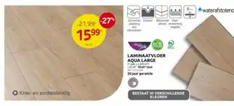 Brico LAMINAATVLOER AQUA LARGE aanbieding