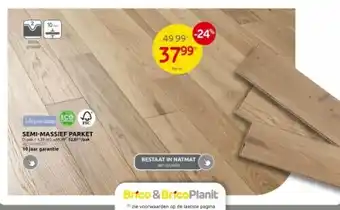 Brico SEMI-MASSIEF PARKET aanbieding