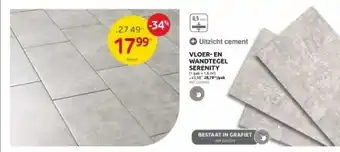 Brico VLOER- EN WANDTEGEL SERENITY aanbieding