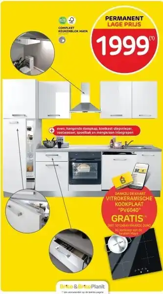 Brico COMPLEET KEUKENBLOK MAYA aanbieding