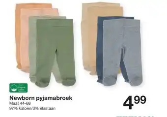 Zeeman Newborn pyjamabroek aanbieding