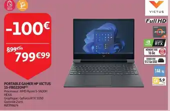 PORTABLE GAMER HP VICTUS 15-FB0220NF