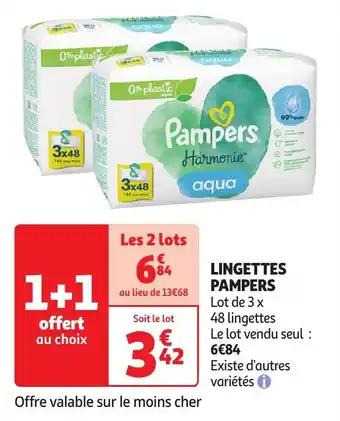 Auchan LINGETTES PAMPERS aanbieding