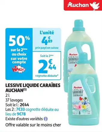 LESSIVE LIQUIDE CARAÏBES 2L