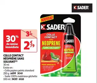 COLLE CONTACT NEOPRÈNE SANS SOLVANT(²) 30ml