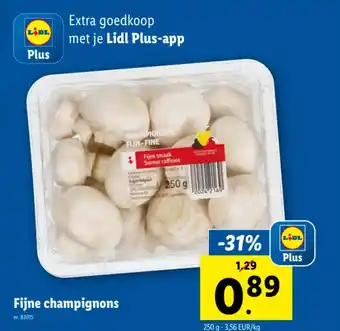 Lidl Fijne champignons aanbieding