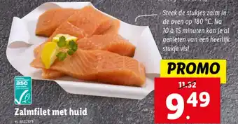 Lidl Zalmfilet met huid aanbieding