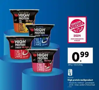 Lidl High protein melkproduct aanbieding