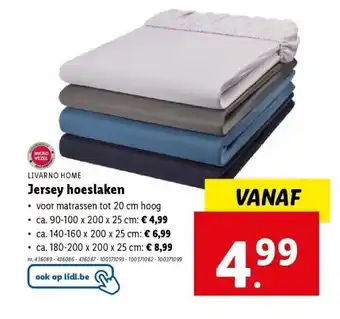 Lidl Jersey hoeslaken aanbieding