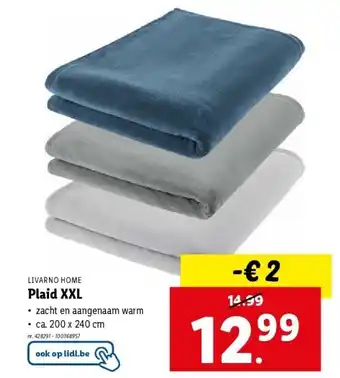 Lidl Plaid XXL aanbieding