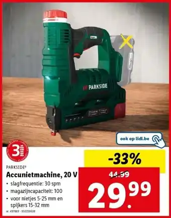 Lidl Accunietmachine, 20 V aanbieding