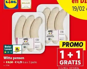 Lidl Witte pensen aanbieding