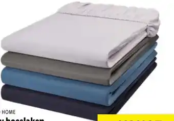 Lidl Livarno home jersey hoeslaken 180-200 x 200 x 25 cm aanbieding