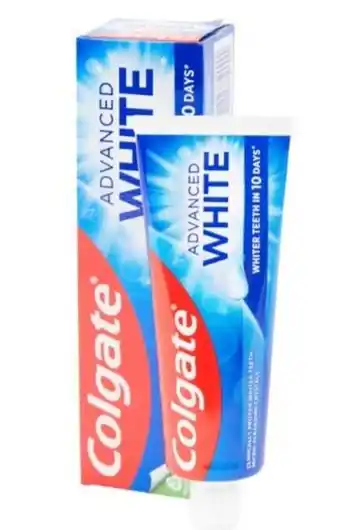 Action Colgate tandpasta advanced white 75 ml aanbieding