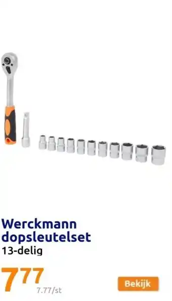 Action Werckmann dopsleutelset aanbieding