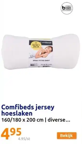 Action Comfibeds jersey hoeslaken aanbieding