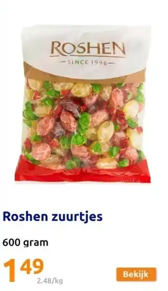 Action Roshen zuurtjes aanbieding