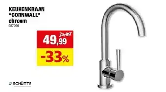 Hubo KEUKENKRAAN “CORNWALL” chroom aanbieding