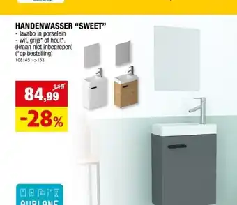 Hubo HANDENWASSER “SWEET” aanbieding