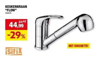 Hubo KEUKENKRAAN “FLOW” aanbieding