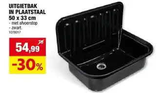 Hubo UITGIETBAK IN PLAATSTAAL 50 x 33 cm aanbieding