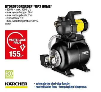Hubo HYDROFOORGROEP “BP3 HOME” aanbieding