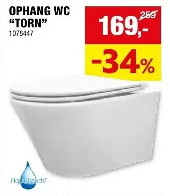 Hubo OPHANG WC “TORN” aanbieding
