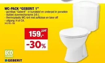 Hubo WC-PACK “GEBERIT 1” aanbieding