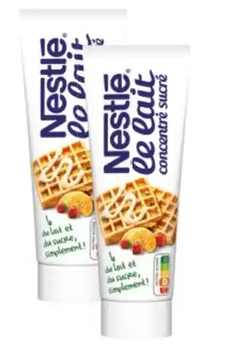 Auchan Nestle tube de lait concentre sucre 165g aanbieding