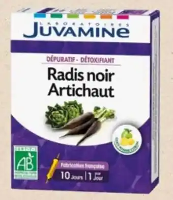 Auchan Juvamine complement alimentaire radis noir et artichaut 100g aanbieding