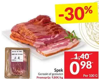 Intermarché Spek Gerookt of gezouten 100g aanbieding