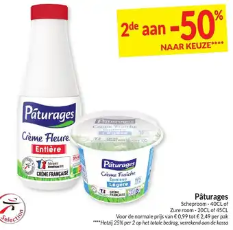 Intermarché Pâturages Scheproom -40CL of Zure room - 20CL of 45CL aanbieding