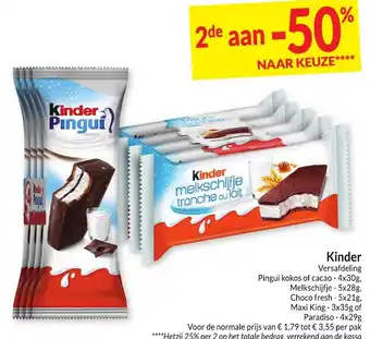 Intermarché Kinder Versafdeling aanbieding