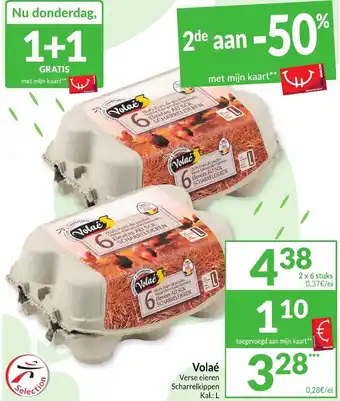 Intermarché Volae Verse eieren Scharrelkippen aanbieding