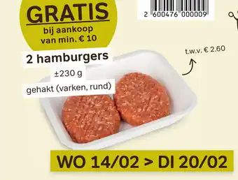 2 hamburgers